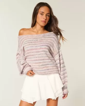 Slouchy Off-the-Soulder tröja
