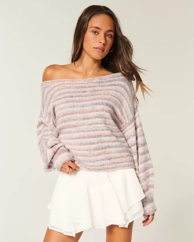 Slouchy Off-the-Soulder tröja Slouchy Off-the-Soulder tröja