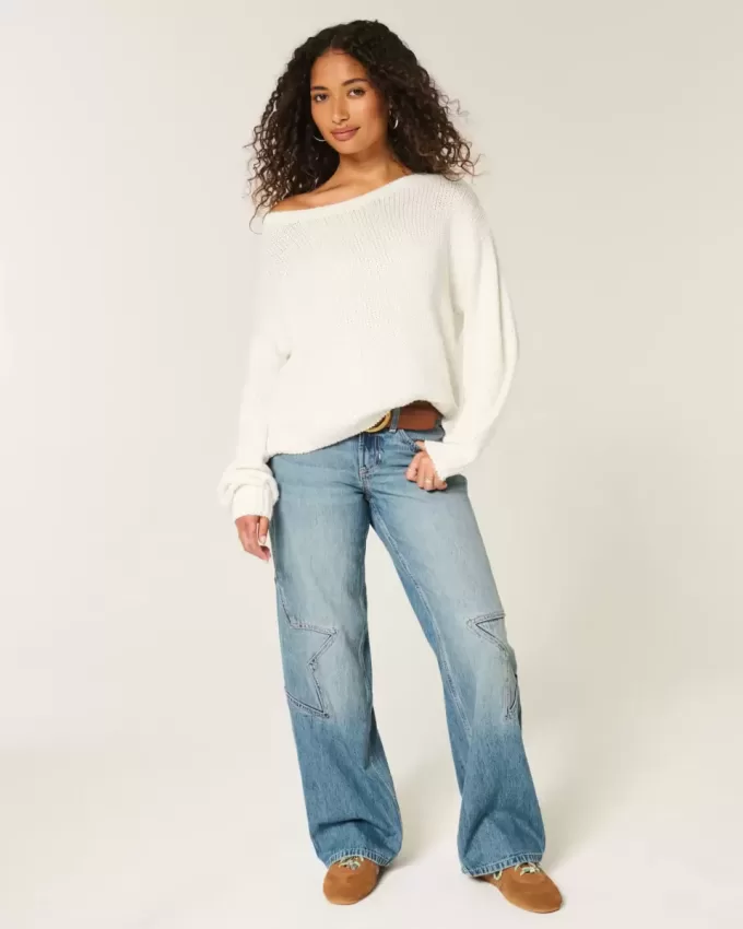 Slouchy Off-the-Soulder tröja Slouchy Off-the-Soulder tröja