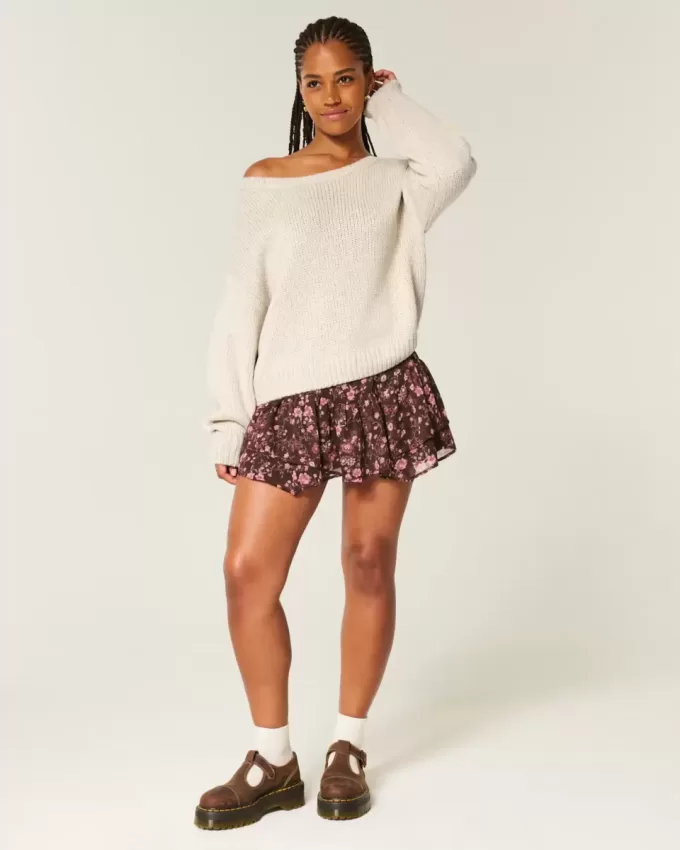 Slouchy Off-the-Soulder tröja Slouchy Off-the-Soulder tröja