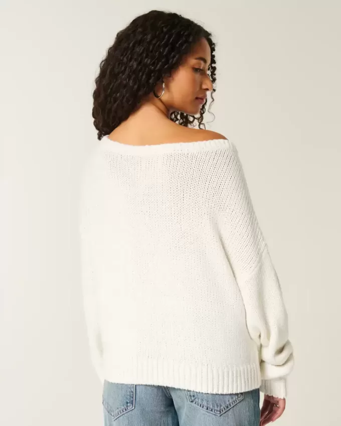 Slouchy Off-the-Soulder tröja Slouchy Off-the-Soulder tröja