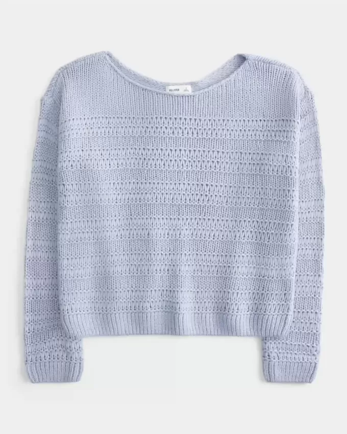Slouchy Textural Stitch-tröja Slouchy Textural Stitch-tröja