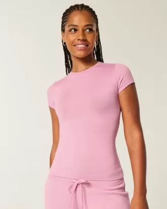Sömlös Tyg Crew Baby Tee
