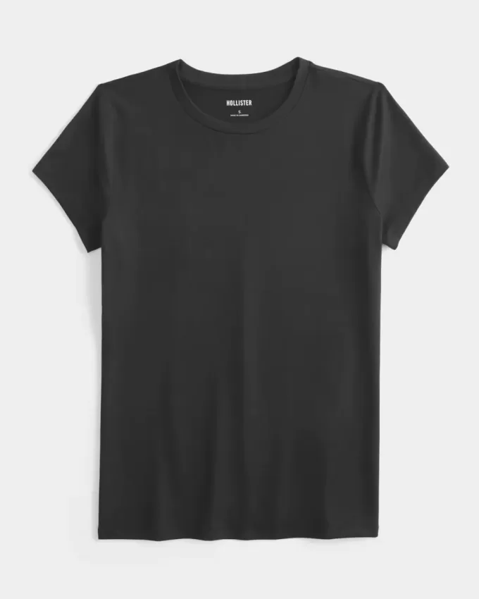 Sömlös Tyg Crew Baby Tee Sömlös Tyg Crew Baby Tee