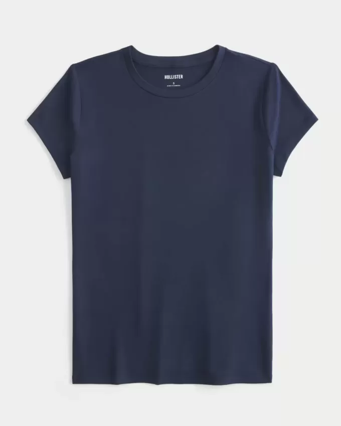 Sömlös Tyg Crew Baby Tee Sömlös Tyg Crew Baby Tee