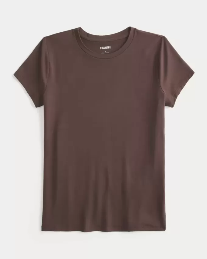 Sömlös Tyg Crew Baby Tee Sömlös Tyg Crew Baby Tee