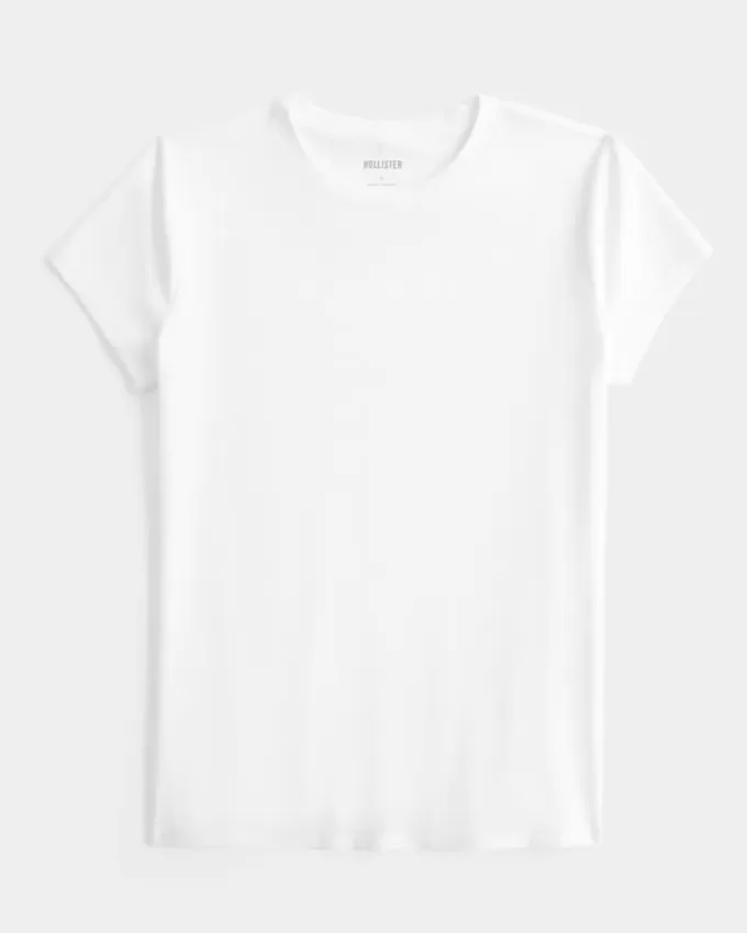 Sömlös Tyg Crew Baby Tee Sömlös Tyg Crew Baby Tee