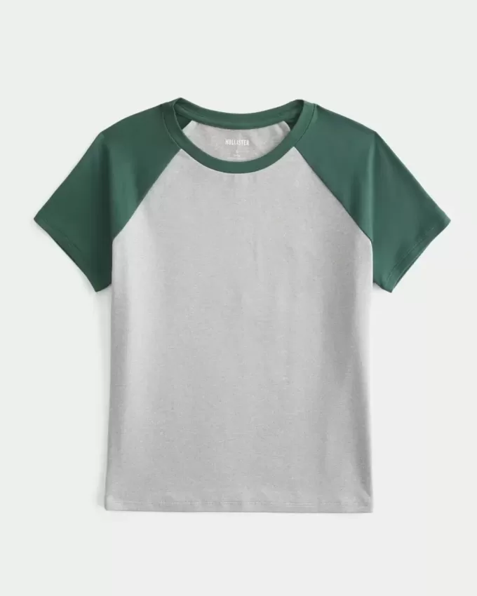 Sömlös tyg Longline Crew Baby Tee Sömlös tyg Longline Crew Baby Tee
