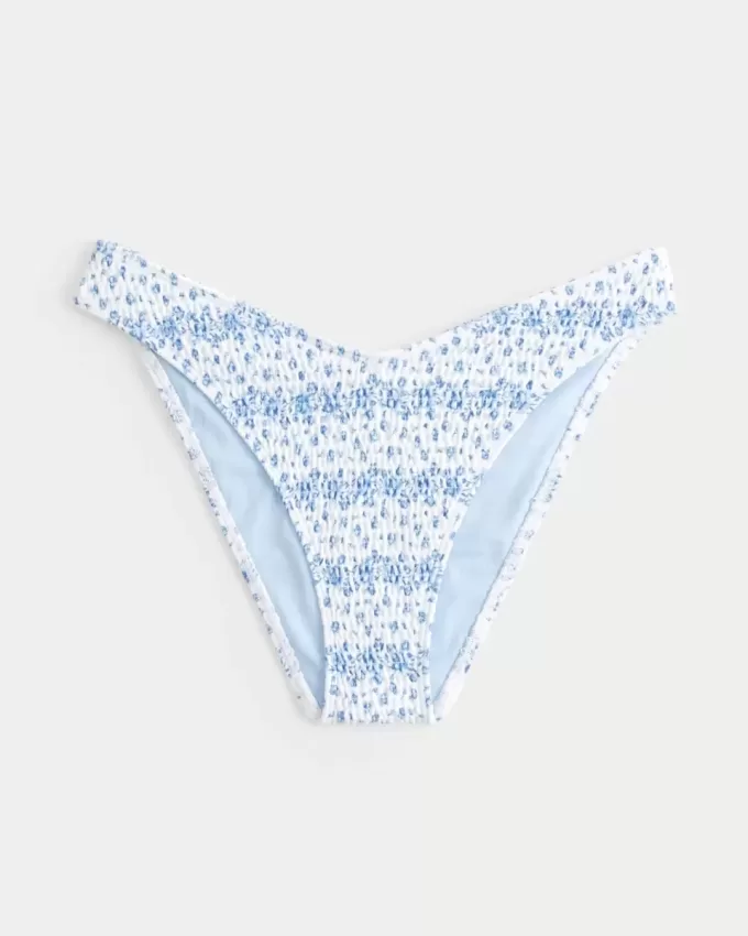 Smockad High-Leg Cheeky bikinibotten Smockad High-Leg Cheeky bikinibotten