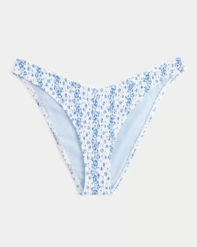 Smockad High-Leg Cheeky bikinibotten Smockad High-Leg Cheeky bikinibotten