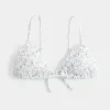 Smockad Triangel Bikinitopp