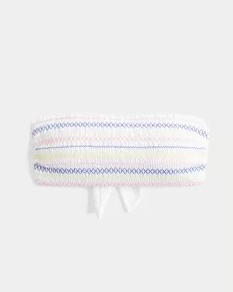 Smocked Bandeau Bikinitopp Smocked Bandeau Bikinitopp