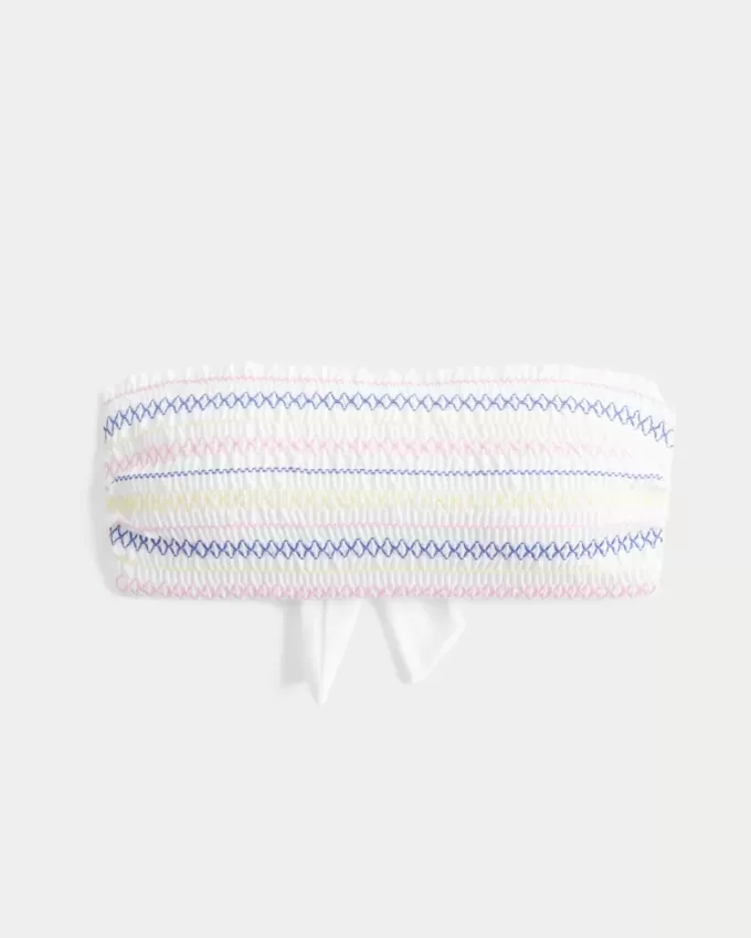 Smocked Bandeau Bikinitopp Smocked Bandeau Bikinitopp