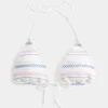 Smocked Halter Triangle Bikinitopp Smocked Halter Triangle Bikinitopp