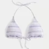 Smocked Halter Triangle Bikinitopp Smocked Halter Triangle Bikinitopp
