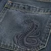 Snake Graphic Baggy jeansshorts Snake Graphic Baggy jeansshorts