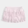 Spets-Chiffong Tiered Mini Skort