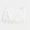 Spets-Chiffong Tiered Mini Skort