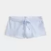 Spets grafiska mini fleece shorts