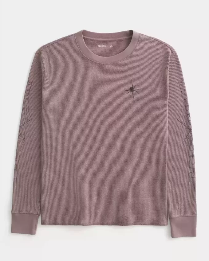 Spider Graphic Thermal Crew Shirt Spider Graphic Thermal Crew Shirt
