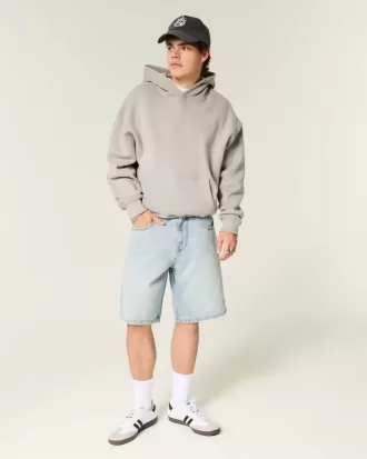 Star Graphic Baggy jeansshorts