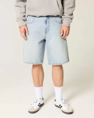 Star Graphic Baggy jeansshorts