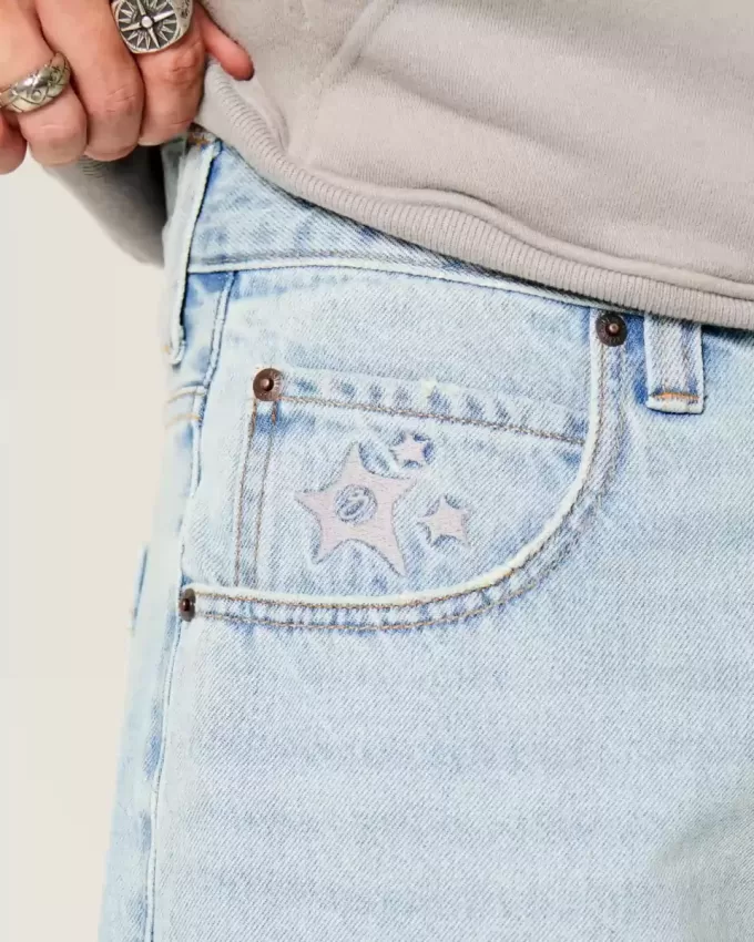 Star Graphic Baggy jeansshorts Star Graphic Baggy jeansshorts