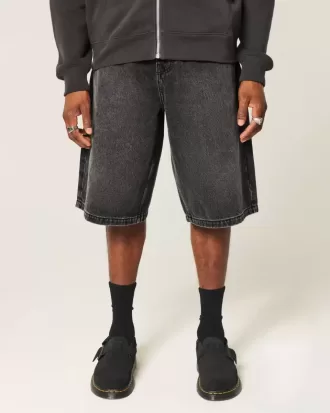 Star Graphic Super Baggy jeansshorts