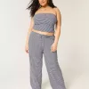 Stickade Baggy Pull-On byxor