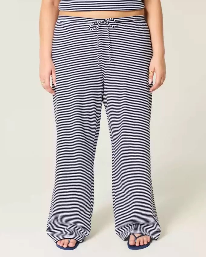 Stickade Baggy Pull-On byxor