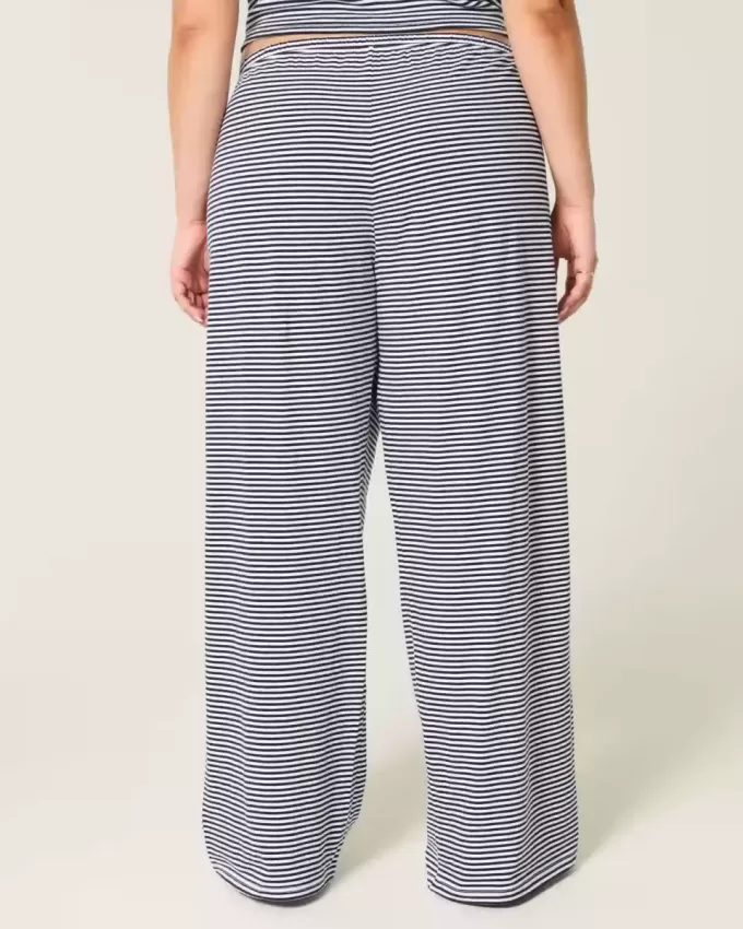 Stickade Baggy Pull-On byxor