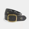 Sunburst Grommet Vegan läderbälte Sunburst Grommet Vegan läderbälte