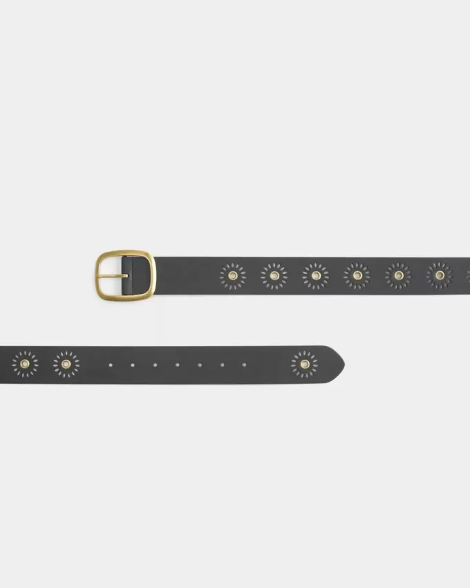 Sunburst Grommet Vegan läderbälte Sunburst Grommet Vegan läderbälte