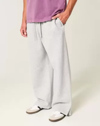 Super Baggy Y2K Träningsbyxor med delad fåll