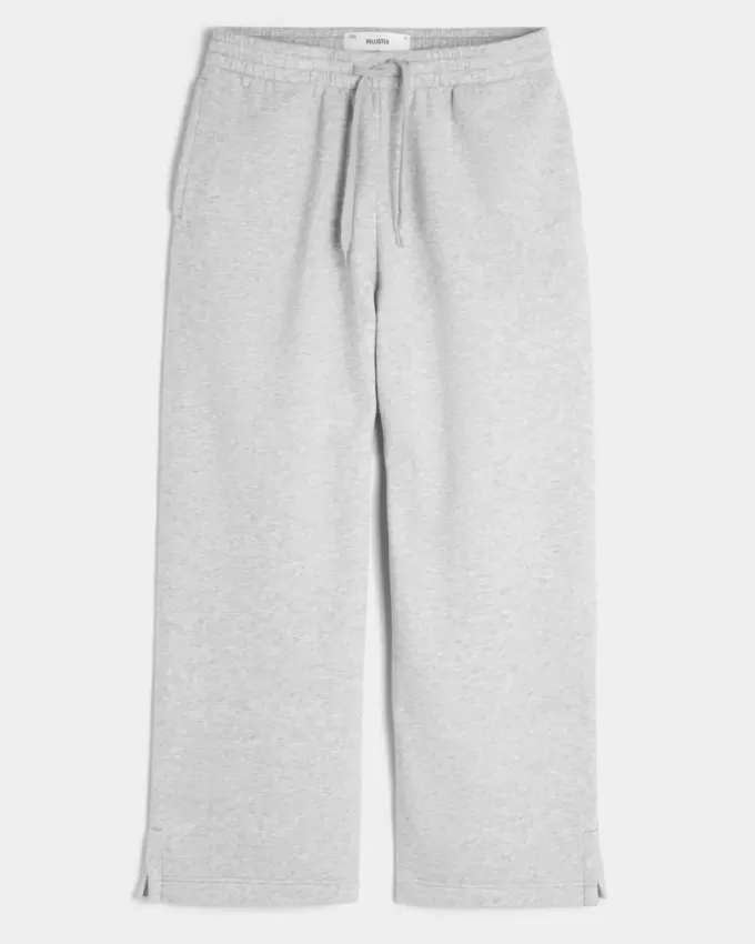 Super Baggy Y2K Träningsbyxor med delad fåll