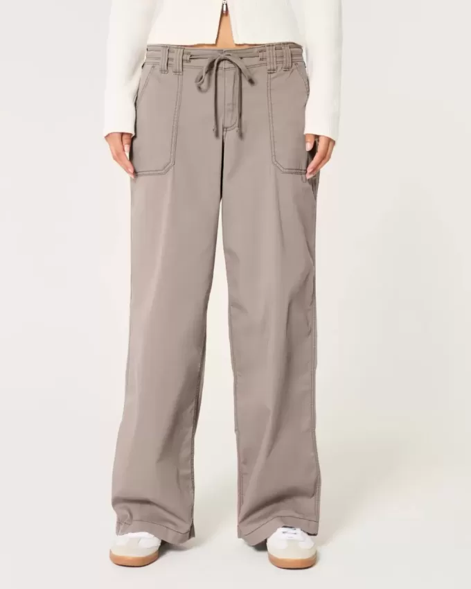 Superbaggy byxor i låg höjd