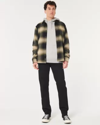 Svarta No Fade Slim Straight Jeans