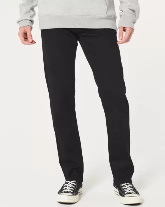 Svarta No Fade Slim Straight Jeans