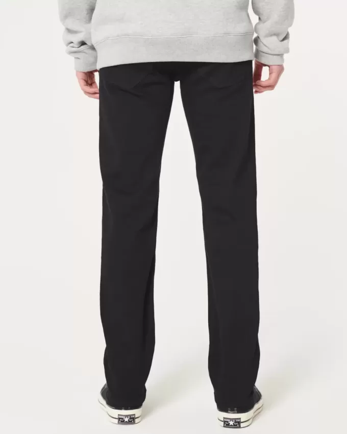 Svarta No Fade Slim Straight Jeans Svarta No Fade Slim Straight Jeans