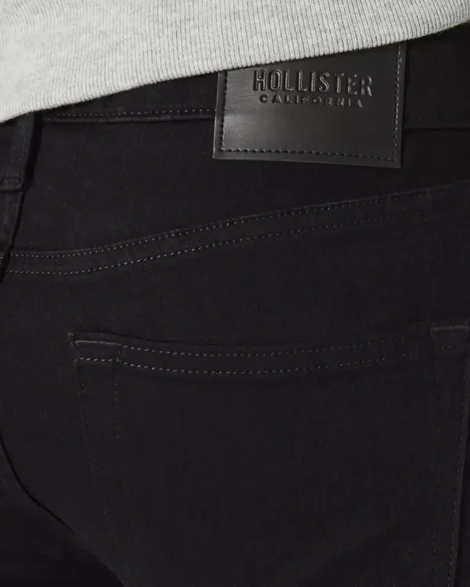 Svarta No Fade Slim Straight Jeans Svarta No Fade Slim Straight Jeans