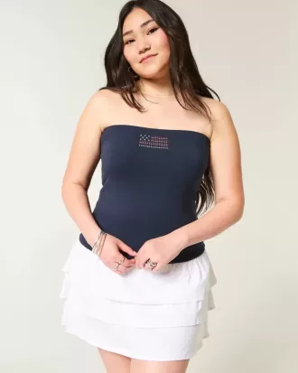 Taylor Shine Grafisk Tube Top