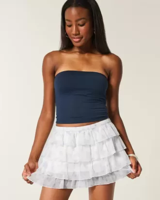 Tiered Chiffong Mini Skort