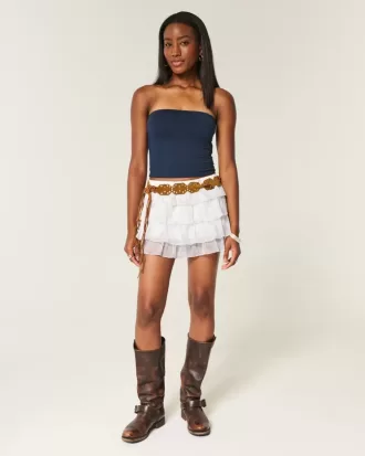 Tiered Chiffong Mini Skort