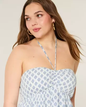 Tiered Halter Babydoll Top