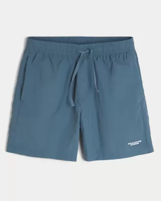Trackshorts i nylon över knäet