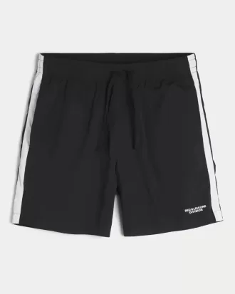 Trackshorts i nylon över knäet