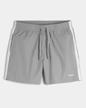 Trackshorts i nylon över knäet