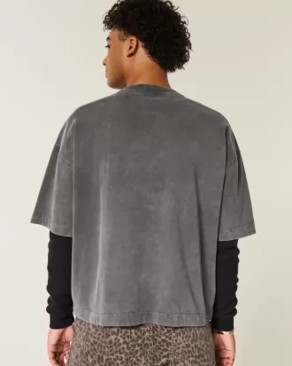 Tungvikt Baggy Crop Varsity grafisk fotbollströja