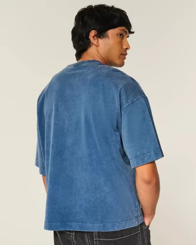 Tungvikt Baggy Crop Varsity grafisk fotbollströja