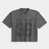 Tungvikt Baggy Crop Varsity grafisk fotbollströja